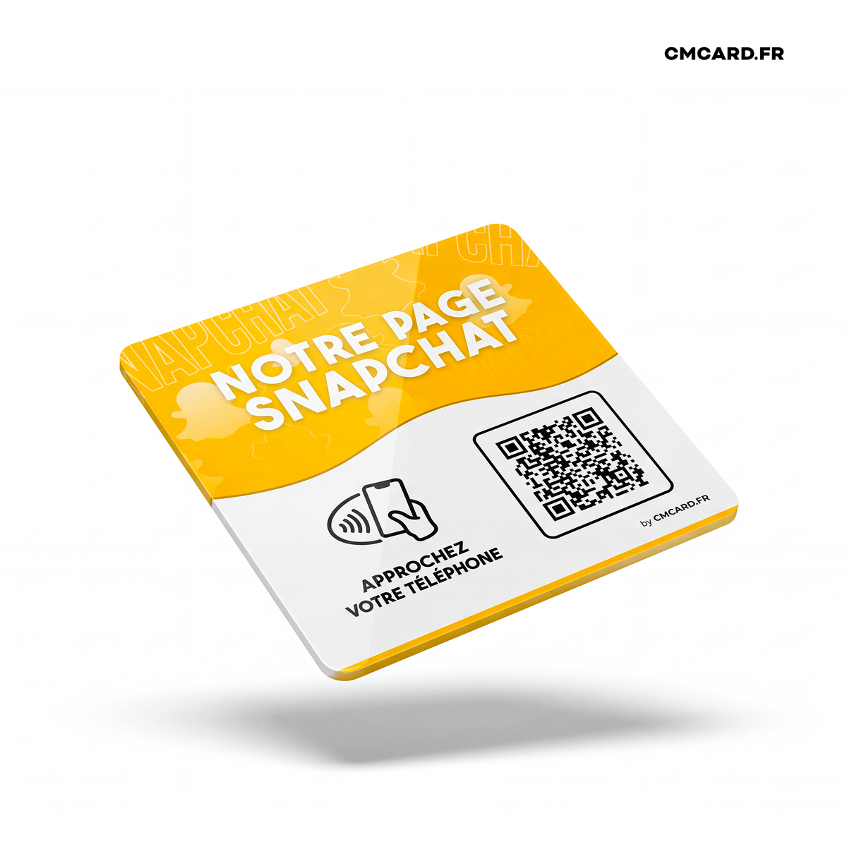 Plaque Snapchat NFC