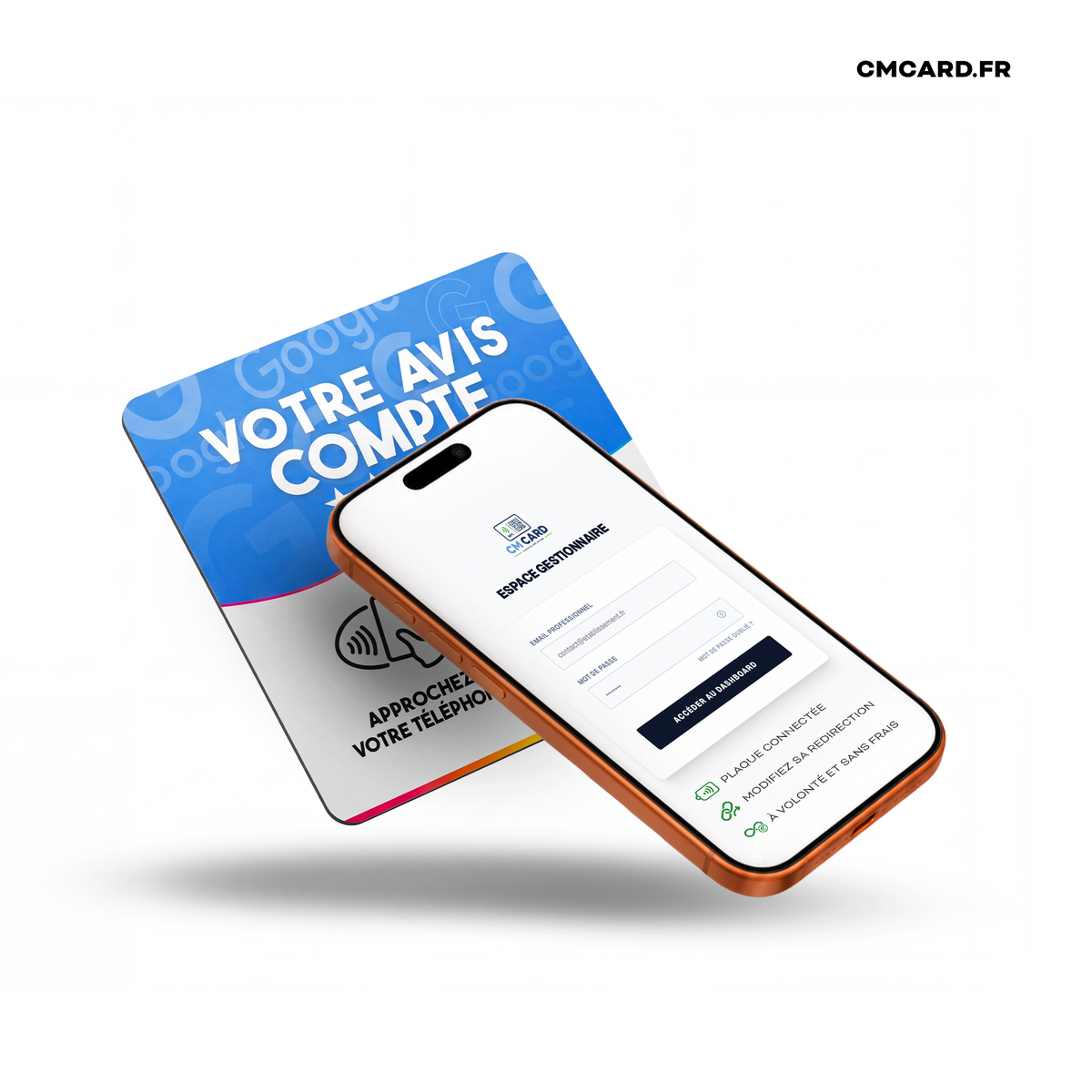 Plaque NFC Google