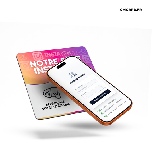 Plaque Instagram NFC