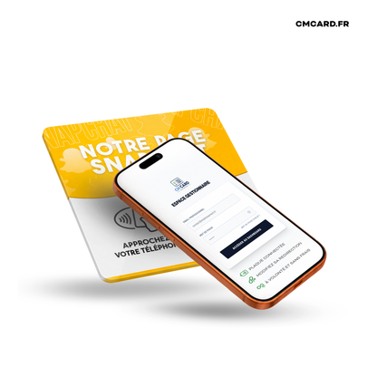 Plaque Snapchat NFC